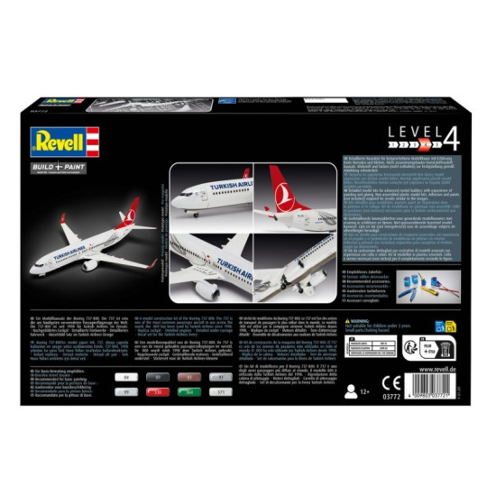 Model plastikowy Samolot Boeing 737-800 Turkish Air 1/144 