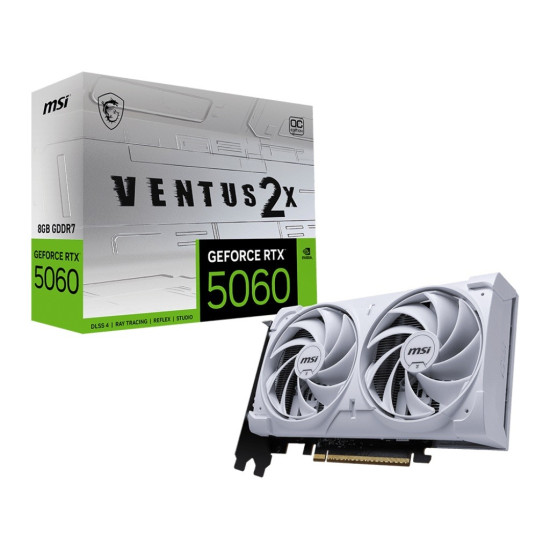 Karta graficzna GeFroce RTX 5060 8G VENTUS 2X OC WHITE