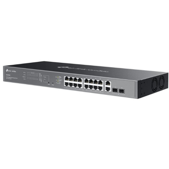 Przełącznik Omada 20-Port GB Easy Managed Switch with 16-Port PoE+ PORT: 16× Gigabit PoE+ Ports, 2x Gigabit Non-PoE Ports, 2× Gigabit SFP Ports