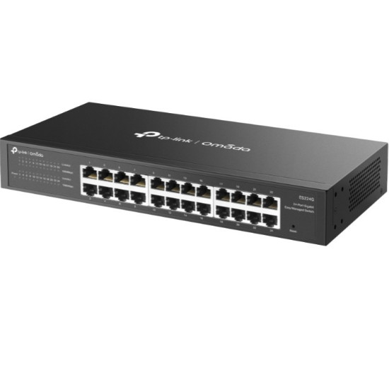 Przełącznik Omada 24-Port GB Easy Managed Switch                      PORT: 24× Gigabit RJ45 Ports                                 |                SP