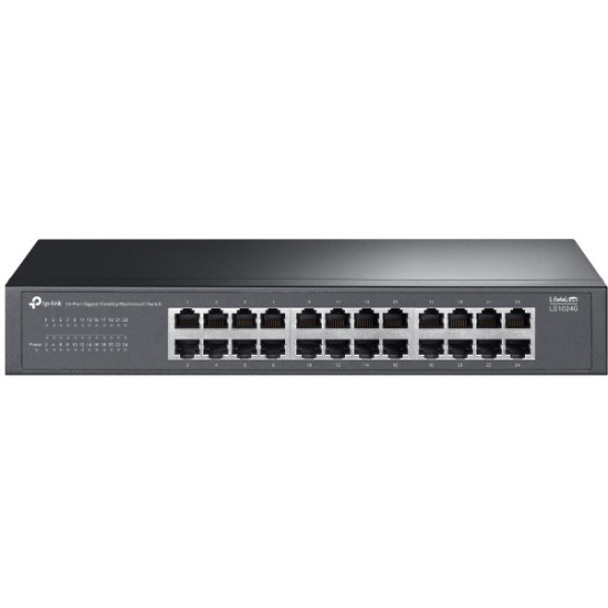 Przełącznik LiteWave 24-Port Gigabit Switch PORT: 24× Gigabit RJ45 Ports
