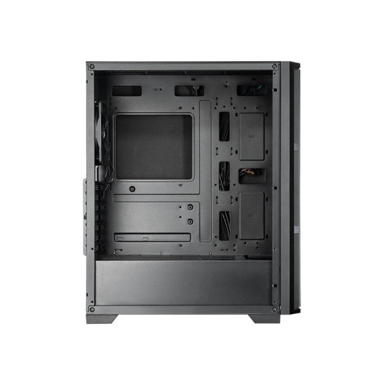 Obudowa AS-02B-OP Midi Tower czarna