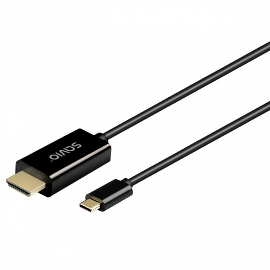 Kabel USB-C do HDMI CL-190 30Hz, 1m plastik 