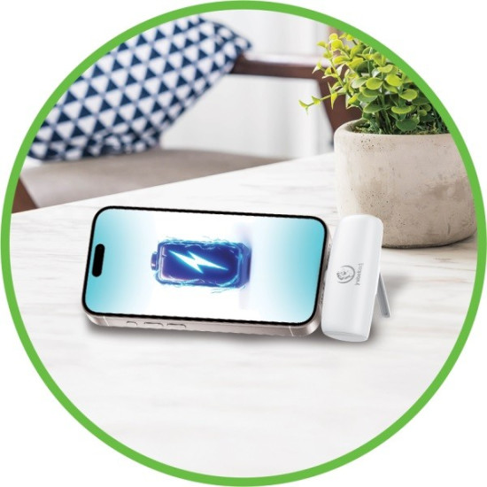 Powerbank P5 PLUG-IN (5 000mAh 10W) bezpośrednie podpięcie do telefonu za pomocą złącza USB-C