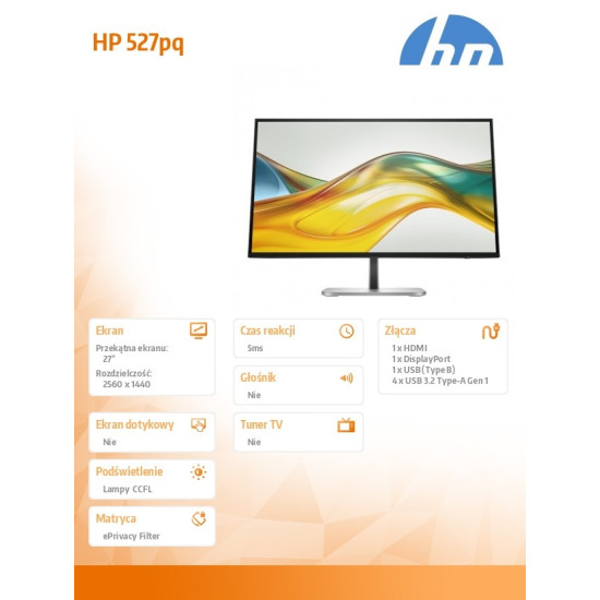 Monitor S5 Pro 527pq QHD  9D9S0UT#ABB