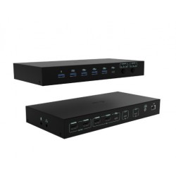 Stacja dokująca USB-C KVM Dock PRO Three Hosts Dual Video 2x Power Delivery max 92W 