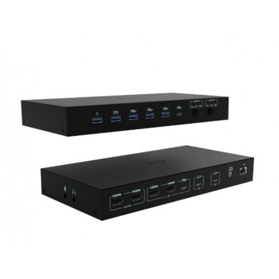 Stacja dokująca USB-C KVM Dock PRO Three Hosts Dual Video 2x Power Delivery max 92W 
