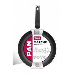 Patelnia aluminiowa z powłoką non-stick LP1003 MARCHE 28cm czarna