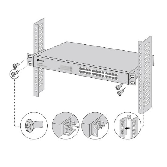 Zestaw montażowy Omada Rack, Screws 22×43.9×42 mm