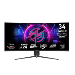 Monitor MPG 346CQRF X24 34 cale/LED/WQHD/Curve/240Hz/Black 