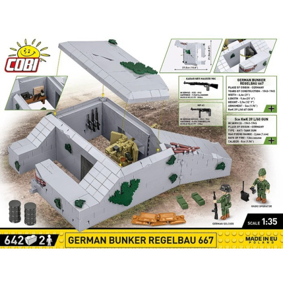 Klocki German Bunker Regelbau 667 642 klocki 