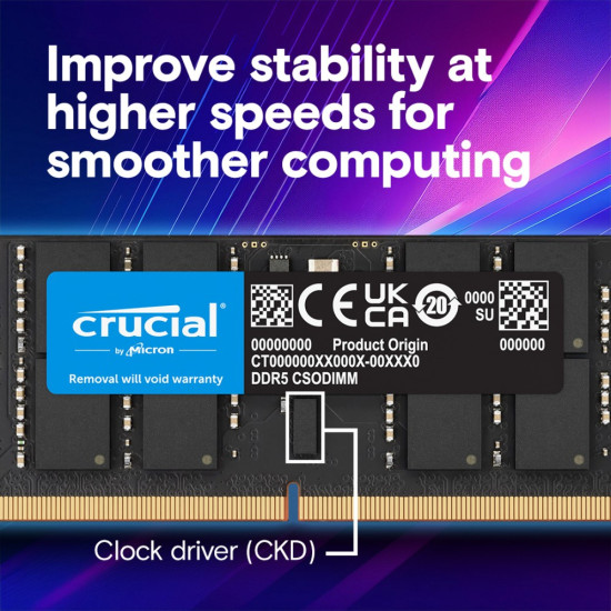 Pamięć do notebooka DDR5 CSODIMM 24GB (1*24GB)/6400 CL52