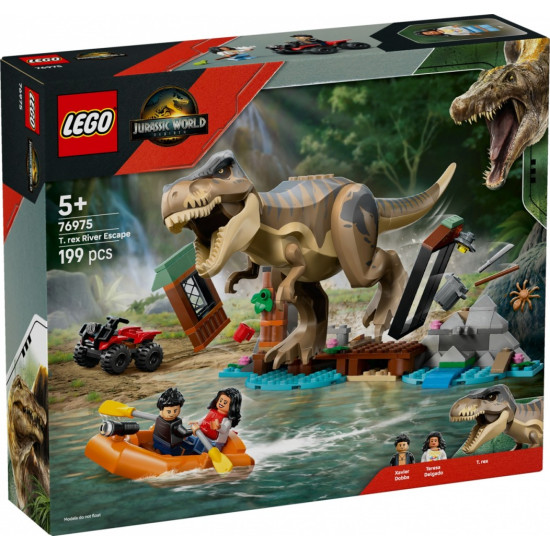 Klocki Jurassic World 76975 Ucieczka rzeką przed tyranozaurem