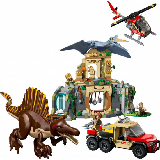 Klocki Jurassic World 76976 Powietrzna misja z kecalkoatlem i spinozaurem 