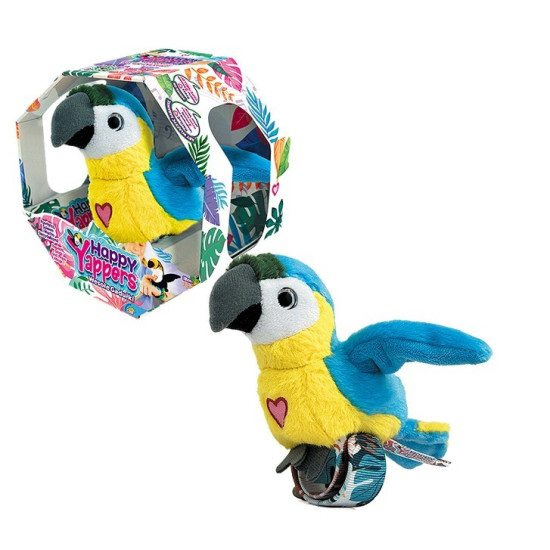 Maskotka interaktywna Happy Yappers Wesołe gadułki - Papuga niebieska 