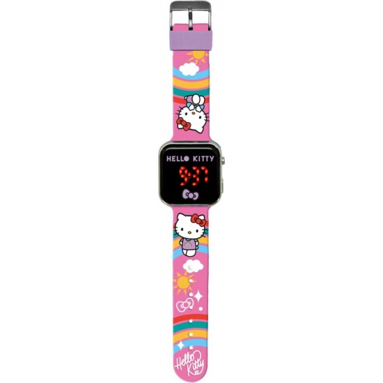 Zegarek LED z kalendarzem Hello Kitty Zegarek LED z kalendarzem Hello Kitty