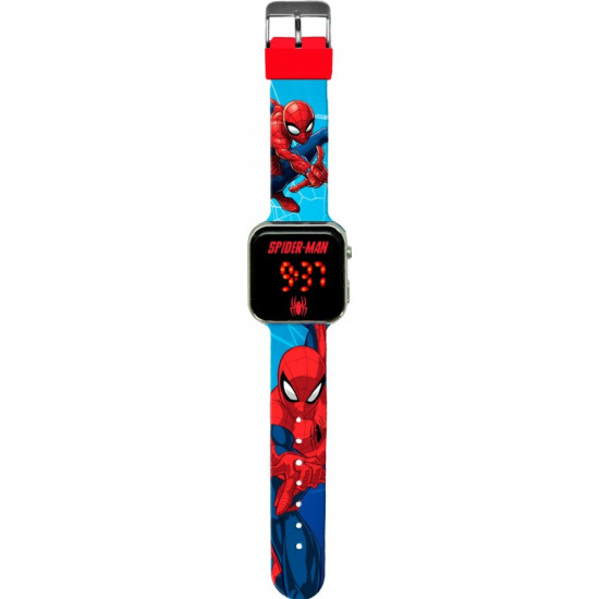 Zegarek LED z kalendarzem Spiderman 