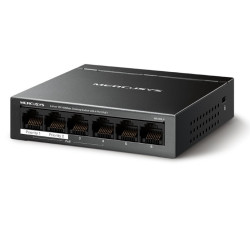 Przełącznik 6-Port 10/100 Mbps Desktop Switch with 4-Port PoE+ PORT: 4× 10/100 Mbps PoE+ Ports, 2× 10/100 Mbps Non-PoE Ports