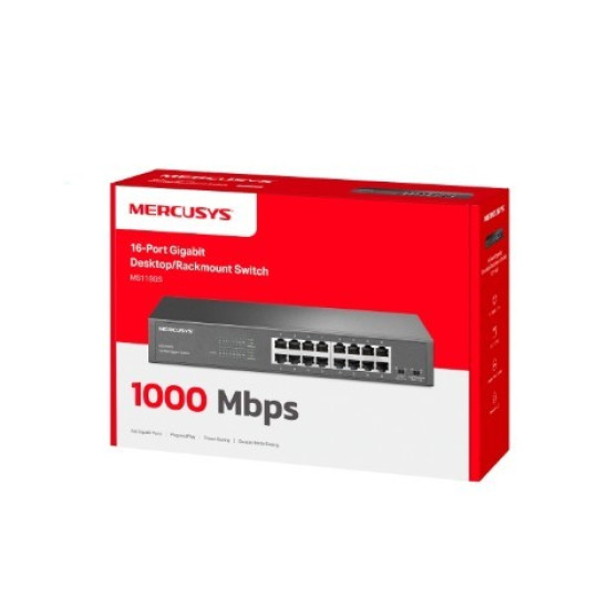 Przełącznik 16-Port Gigabit Desktop/Rackmount Switch PORT: 16× Gigabit RJ45 Ports