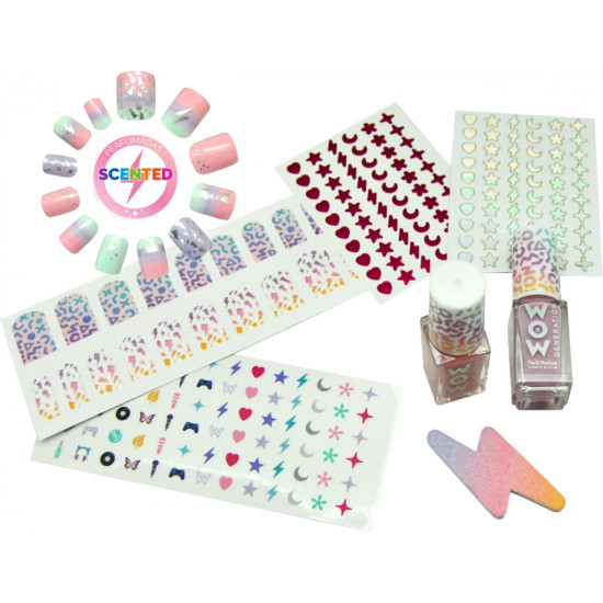 Zestaw do manicure z pachnącymi tipsami 