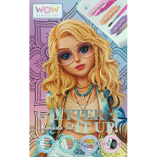 Zestaw kreatywny Mandala brokat 