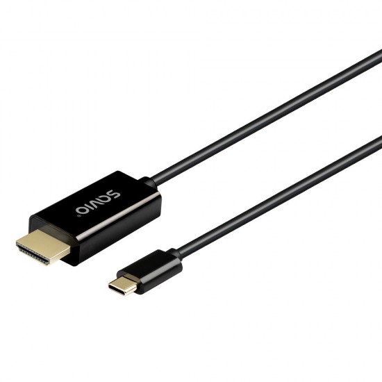 Kabel USB-C do HDMI CL-191 30Hz, 2m plastik 