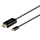 Kabel USB-C do HDMI CL-191 30Hz, 2m plastik 