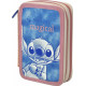 Piórnik dwukomorowy Stitch z wyposażeniem