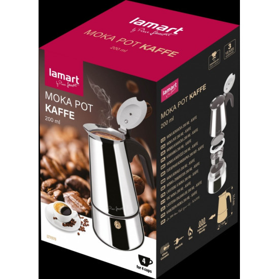 Kawiarka do włoskiego espresso LT7076 200ml, Moka Kaffe