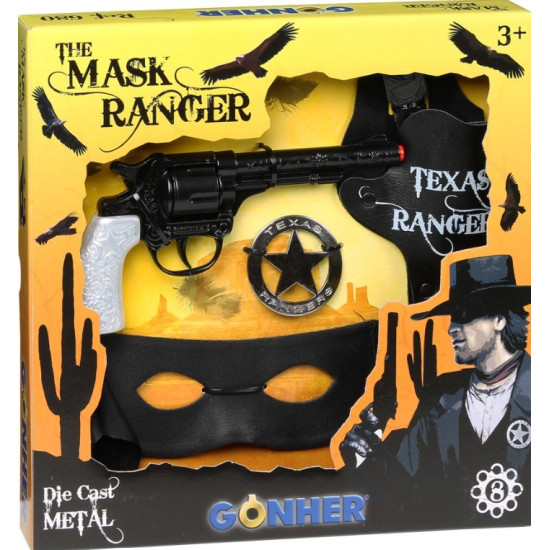 Gonher Zestaw kowbojski z maską