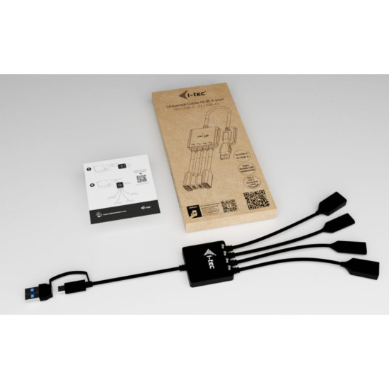 HUB USB-C/USB-A Cable 4 port (2x USB-C 2x USB-A) 