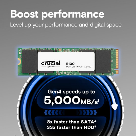 Dysk SSD E100 1TB M.2 NVMe 2280 PCIe 4.0 5000/4500 MB/s