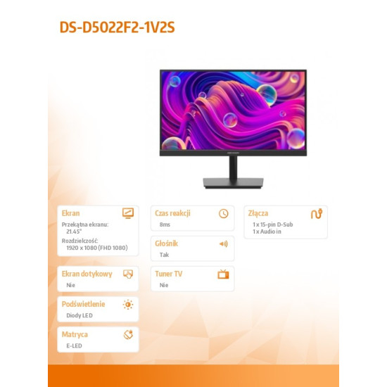 Monitor DS-D5022F2-1V2S