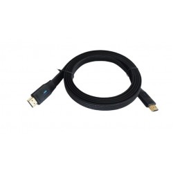 Kabel HDMI v 2.1 płaski 3m czarny