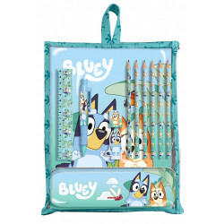 Zestaw piśmienniczy 12 elementów Bluey 