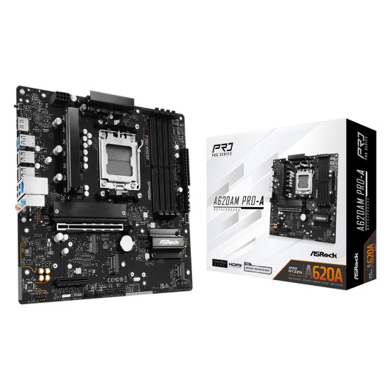 Płyta główna A620AM PRO-A AM5 4DDR5 HDMI M.2 mATX 