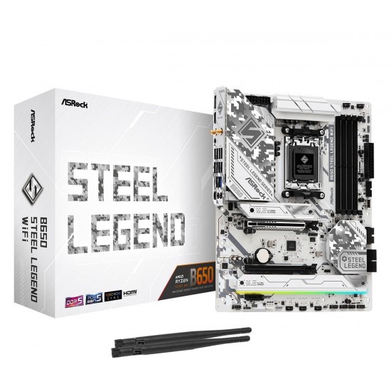 Płyta główna B650 STEEL LEGEND WIFI AM5 4DDR5 HDMI/DP M.2 ATX 