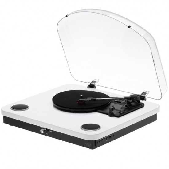 Gramofon AD1914 Biały USB Bluetooth