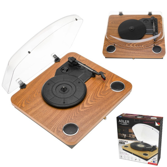 Gramofon AD1914 Wood USB Bluetooth