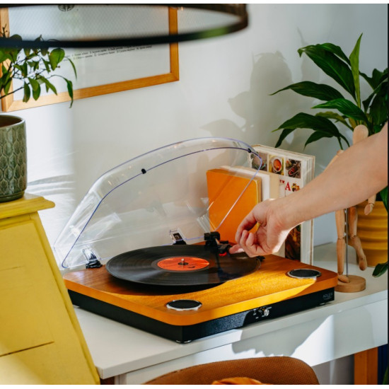 Gramofon AD1914 Wood USB Bluetooth