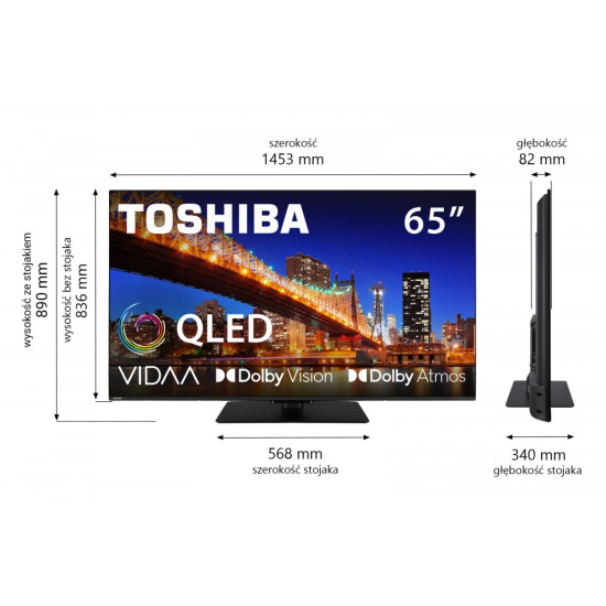 Telewizor QLED 65 cali 65QV3F63DG 