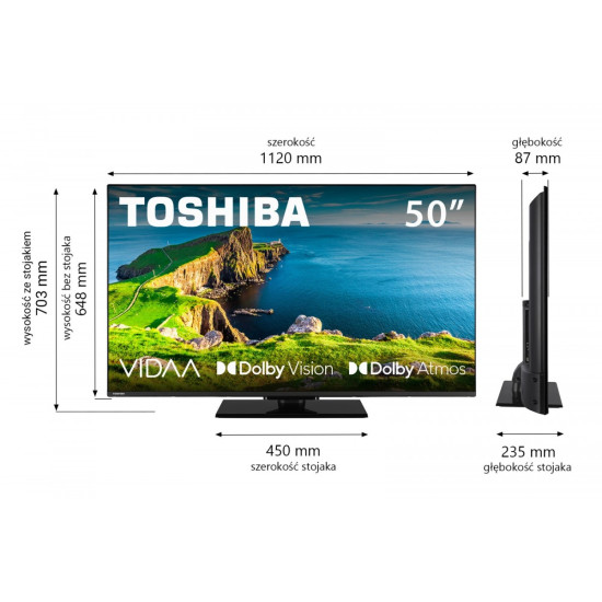 Telewizor LED 50 cali 50UV3F63DG 