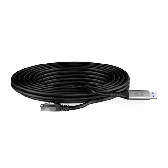 Kabel adapter USB-A - RJ45 Kat. 6A S/FTP, 1 Gbit/s, USB 3.2 Gen1, LSZH, 3m