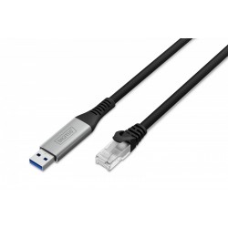 Kabel adapter USB-A - RJ45 Kat. 6A S/FTP, 1 Gbit/s, USB 3.2 Gen1, LSZH, 3m Kabel adapter USB-A - RJ45 Kat. 6A S/FTP, 1 Gbit/s, USB 3.2 Gen1, LSZH, 3m