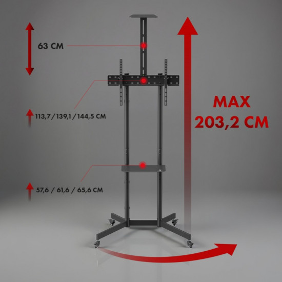 Wózek do TV max 45 kg, MC-113 B 