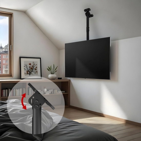 Uchwyt sufitowy dla TV max 60kg, MC-112B                        vesa 600x400