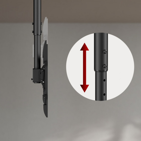 Uchwyt sufitowy dla TV max 60kg, MC-112B                        vesa 600x400