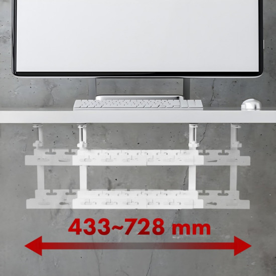 Organizer podbiurkowy na kable MC-102 W