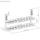 Organizer podbiurkowy na kable MC-102 W