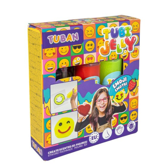 Zestaw Tubi Jelly Emotki 3 kolory 